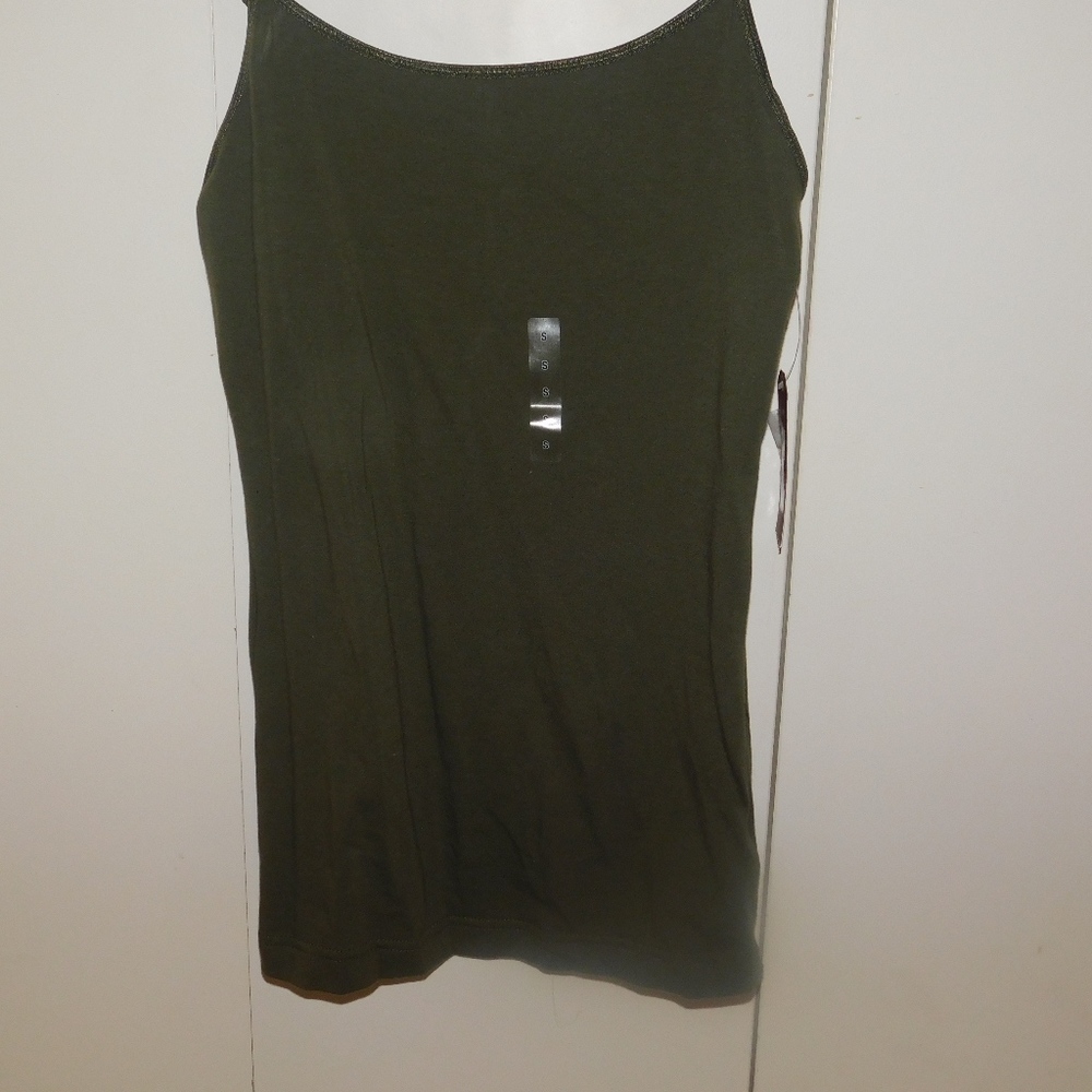 army green tank top